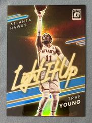 Trae Young [Blue] Basketball Cards 2021 Panini Donruss Optic Light It Up Prices