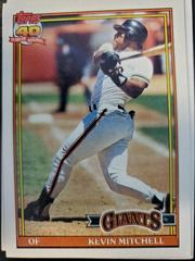 Kevin Mitchell #40 Baseball Cards 1991 Topps Prices
