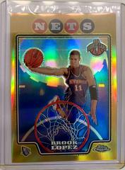 Brook Lopez [Gold Refractor] #190 Baseball Cards 2008 Topps Chrome Prices