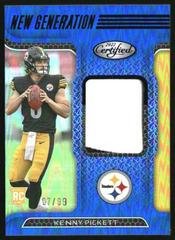 Kenny Pickett [Blue] Football Cards 2022 Panini Certified New Generation Jerseys Mirror Prices