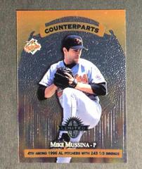 Mike Mussina, Ken Hill #155 Baseball Cards 1997 Panini Donruss Limited Prices