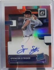 Spencer Strider [Red] #RRS-SS Baseball Cards 2022 Panini Donruss Optic Rated Rookie Signatures Prices