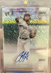 CJ Abrams [Shimmer] #SCCUA-CA Baseball Cards 2022 Stadium Club Chrome Autographs Prices