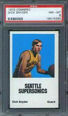Dick Snyder Basketball Cards 1972 Comspec Prices