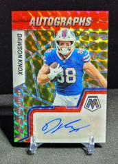 Dawson Knox [Red] #AM-DK Football Cards 2022 Panini Mosaic Autographs Prices