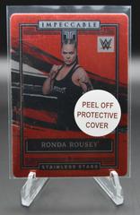 Ronda Rousey [Red] Wrestling Cards 2022 Panini Impeccable WWE Stainless Stars Prices