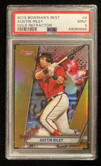 Austin Riley [Gold Refractor] #4 Baseball Cards 2019 Bowman's Best Prices