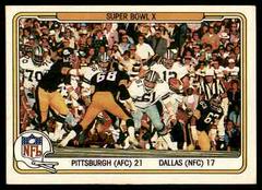 Super Bowl X [Pittsburgh vs. Dallas] #66 Football Cards 1982 Fleer Team Action Prices