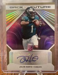 Jalen Hurts [Gold] Football Cards 2022 Panini Donruss Elite Back to the Future Signatures Prices