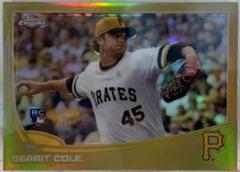 Gerrit Cole [Gold Refractor] Baseball Cards 2013 Topps Chrome Update Prices