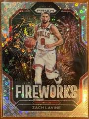 Zach LaVine [Fast Break] #4 Basketball Cards 2022 Panini Prizm Fireworks Prices