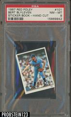 Bert Blyleven #101 Baseball Cards 1987 Red Foley Sticker Book Hand Cut Prices
