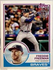 Freddie Freeman [Black] #49 Baseball Cards 2018 Topps 1983 Baseball Prices