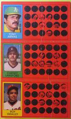 Carney Lansford, Roy Smalley, Tony Armas Baseball Cards 1981 Topps Scratch Offs Prices