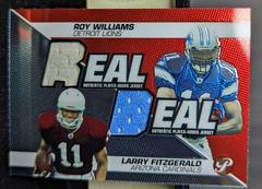 Larry Fitzgerald / Roy Williams Football Cards 2004 Topps Pristine Real Deal Jerseys Prices