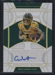 Christian Watson [Gold] #RCS-CWA Football Cards 2022 Panini National Treasures Collegiate Rookie Signatures Prices