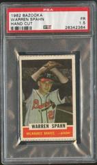 Warren Spahn [Hand Cut] Baseball Cards 1962 Bazooka Prices