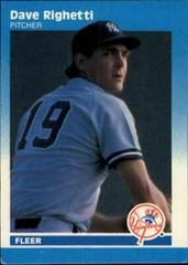 Dave Righetti #90 Baseball Cards 1987 Fleer Mini Prices