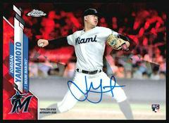 Jordan Yamamoto [Red Refractor] #CSA-JY Baseball Cards 2020 Topps Chrome Sapphire Rookie Autograph Prices