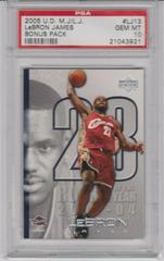 LeBron James #LJ13 Basketball Cards 2005 Upper Deck MJ, LJ Bonus Pack Prices