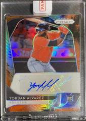Yordan Alvarez [Cosmic Haze Prizm] #RA-YA Baseball Cards 2020 Panini Prizm Rookie Autographs Prices
