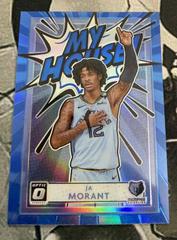 Ja Morant [Blue] #3 Basketball Cards 2020 Panini Donruss Optic My House Prices
