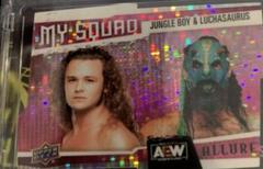 Jack Perry, Luchasaurus [Pink] #MC-24 Wrestling Cards 2022 Upper Deck Allure AEW My Squad Prices