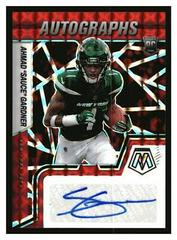 Ahmad 'Sauce' Gardner [Red] Football Cards 2022 Panini Mosaic Rookie Autographs Prices