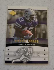 Darren Sproles [Gold] Football Cards 2005 Upper Deck Rookie Debut Prices