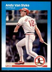 Andy Van Slyke #311 Baseball Cards 1987 Fleer Glossy Prices
