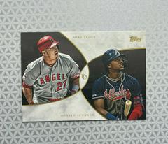Mike Trout, Ronald Acuna Jr. [Black] #18A Baseball Cards 2019 Topps on Demand Dynamic Duals Prices