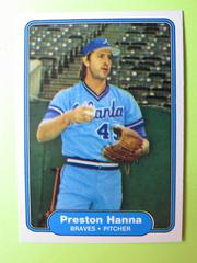 Preston Hanna #435 Baseball Cards 1982 Fleer Prices