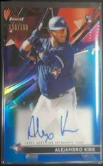 Alejandro Kirk [Blue Refractor] #FA-AK Baseball Cards 2021 Topps Finest Autographs Prices