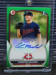 Christian MacLeod [Green] #PPA-CMD Baseball Cards 2023 Bowman Paper Prospect Autographs Prices