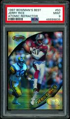 Jerry Rice [Atomic Refractor] #50 Football Cards 1997 Bowman's Best Prices