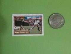 Rickey Henderson [Record Breaker] #2 Baseball Cards 1992 Topps Micro Prices