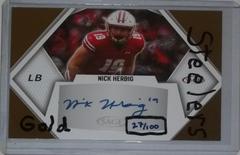 Nick Herbig [Gold] #A-NH2 Football Cards 2023 Sage Autographs Prices