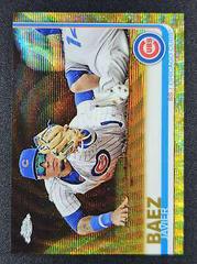 Javier Baez [Lying on Ground Gold Wave Refractor] #48 Baseball Cards 2019 Topps Chrome Prices