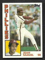 Juan Samuel #105T Baseball Cards 1984 Topps Traded Tiffany Prices