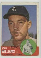 Stan Williams #42 Baseball Cards 1963 Topps Prices