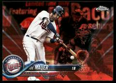 Joe Mauer [Red] #231 Baseball Cards 2018 Topps Chrome Sapphire Prices