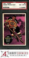 Andre Pronovost [Misspelled Provonost Back] Hockey Cards 1961 Topps Prices