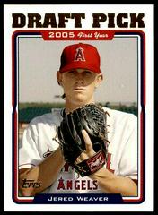 Jered Weaver #UH312 Baseball Cards 2005 Topps Updates & Highlights Prices