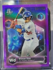 Wilman Diaz [Purple] #PE-1 Baseball Cards 2022 Bowman Platinum Precious Elements Prices
