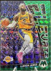 LeBron James [Green] #4 Basketball Cards 2022 Panini Mosaic Elevate Prices
