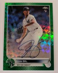 Luis Gil [Green] #CA-LG Baseball Cards 2022 Topps Chrome Logofractor Autographs Prices