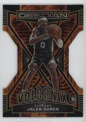 Jalen Duren #7 Basketball Cards 2022 Panini Obsidian Volcanix Prices