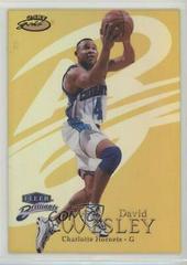 David Wesley 24KT Gold #33TG Basketball Cards 1998 Fleer Brilliants Prices