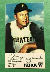 Bill Mazeroski #9 Baseball Cards 1968 KDKA Pittsburgh Pirates Prices