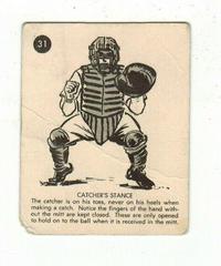 Catchers Stance #31 Baseball Cards 1952 Parkhurst Frostade Prices